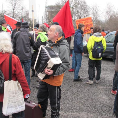 Auf der Theresienwiese: Demo gegen Naziterror und Rassismus am 28. Januar 2012