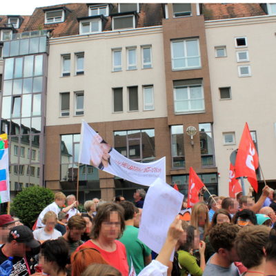 Protest gegen NPD-Kundgebung in Heilbronn am 31. August 2013
