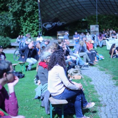 Poetry-Slam "Say it loud, say it clear" im Wertwiesenpark am 18. September 2017